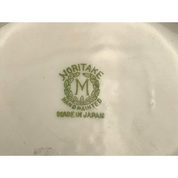 Noritake "M" Morimura Handpainted Sauce Bowl & Underplate Cabin on the Lake 6.5" - Picture 8 of 9